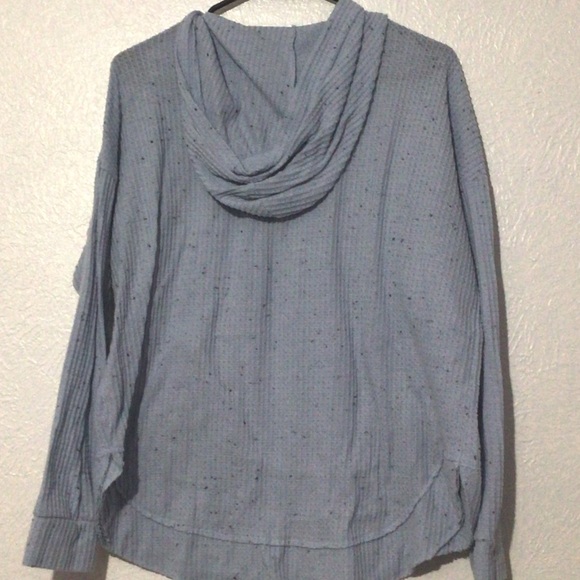 The Sweatshirt Project V Neck w/ Buttons Baby Blue Sweater Size X-Large - Picture 2 of 6